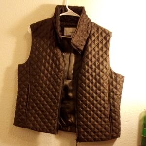 Weatherproof Men's Quilted Dark Brown Vest